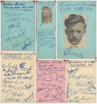 Cricket. 1950's Autograph Book Collection of 100+ Signatures. Names to Include Frankie Worrell, A