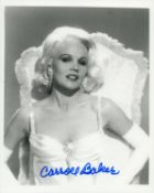 Caroll Baker signed 10x8 inch black and white photo. Good condition. All autographs come with a