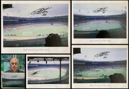 Sir Geoff Hurst signed. 4 Prints includes photos 14X18 Inch Rare 1966 World Cup Memories Prints