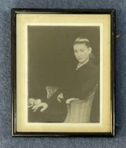 Margot Fonteyn signed 10x8 inch framed and mounted black and white photo. Good condition. All