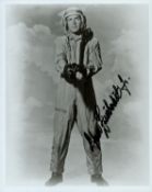 Efrem Zimbalist Jr signed 10x8 inch black and white photo. Good condition. All autographs come
