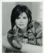 Marie Osmond signed 10x8 inch black and white photo. Good condition. All autographs come with a