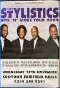 The Stylistics Signed Performance Advertising Poster From Croydon 2004, Signed by Three Band Members