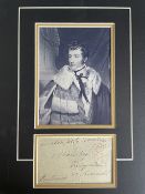 Charles Gordon 5th Duke of Richmond MP, Peer and Veteran of the Battle of Waterloo Mounted 14x11