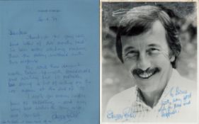 Harry Fowler An Excellent Hand Signed 10" 8" Photograph With Handwritten Signed Letter Discussing