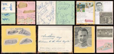 Sport autograph Album. Over 100 Football and cricket autographs from 1900s onwards. Some signature