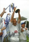 Chris Adams signed 12x8 inch colour photo pictured celebrating while with Sussex C.C.C. Good