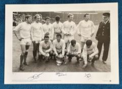 Tony Brown, Bobby Hope and Graham Williams West Bromwich Albion Cup Kings Series 22x16 black and