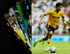 Football Wolverhampton Wanderers collection 10, signed 12x8 inch colour photos includes Mathear