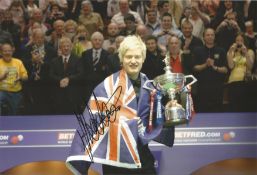 Neil Robertson signed 12x8 inch colour photo pictured celebrating with the World Championship