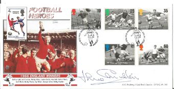 Jack Charlton signed Football Heroes FDC.14/5/96 Wembley postmark. Good condition. All autographs