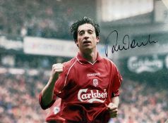 Robbie Folwler signed 16x12" colour photo pictured playing for Liverpool. Rolled. Good condition.