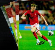 Football Nottingham Forest collection 5, signed 12x8 inch colour photos includes past and present