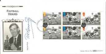 Pat Jennings signed Football Heroes FDC.14/5/96 Tottenham postmark. Good condition. All autographs