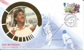 Ian Botham signed Botham’s Golden Summer FDC.22/7/96 Headingley postmark. Good condition. All
