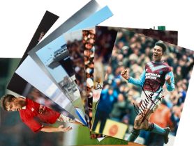 Football collection 10, signed assorted photos includes some great names such as Alan Curtis,