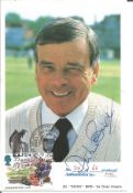 Dickie Bird signed Classic cricket card photo. Good condition. All autographs come with a