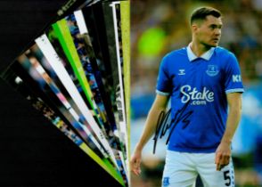 Football Everton collection 16, signed 12x8 inch colour photos players past and present great