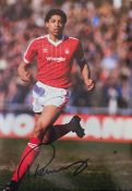 Des Walker signed colour photo 12x8 Inch. Nottingham Forest FC 1984 Approx. 12x8 Inch. Is an English