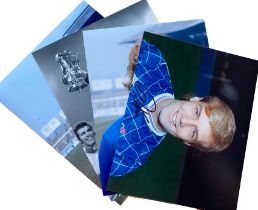 Football Chelsea legends collection 4,signed photos from Stamford Bridge legends Ron Harris, Tommy