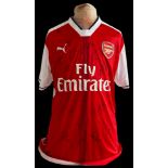 Football Arsenal 2015/16 multi signed official merchandise replica home shirt 20 fantastic Gunner'