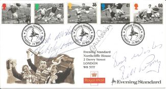 Blackpool 53/54 FA cup final signed Football Legends FDC. Signed by Nat Lofthouse, Cyril Robinson