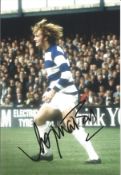Rodney Marsh signed 12x8 inch colour photo pictured in action for Queens Park Rangers. Good
