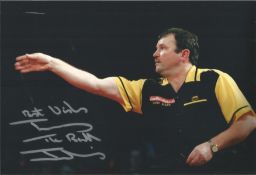 Terry Jenkins signed 12x8 inch colour photo great image of The Bull in action. Good condition. All