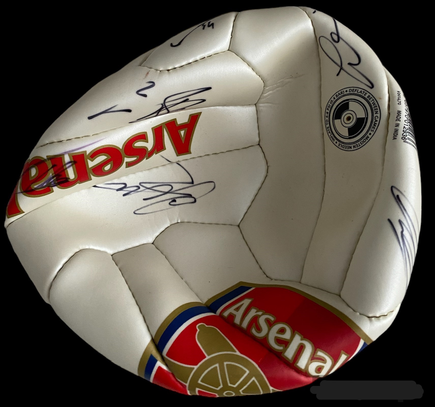 Football Arsenal 2015/16 multi signed official merchandise leather football signatures include - Image 2 of 3