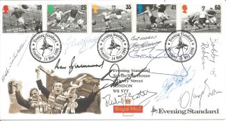 International Football Managers signed Football Legends FDC. Signatures include Glenn Hoddle, Ron