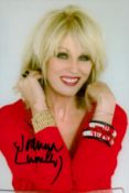 Joanna Lumley signed 6x4 inch colour photo. Good Condition. All autographs come with a Certificate