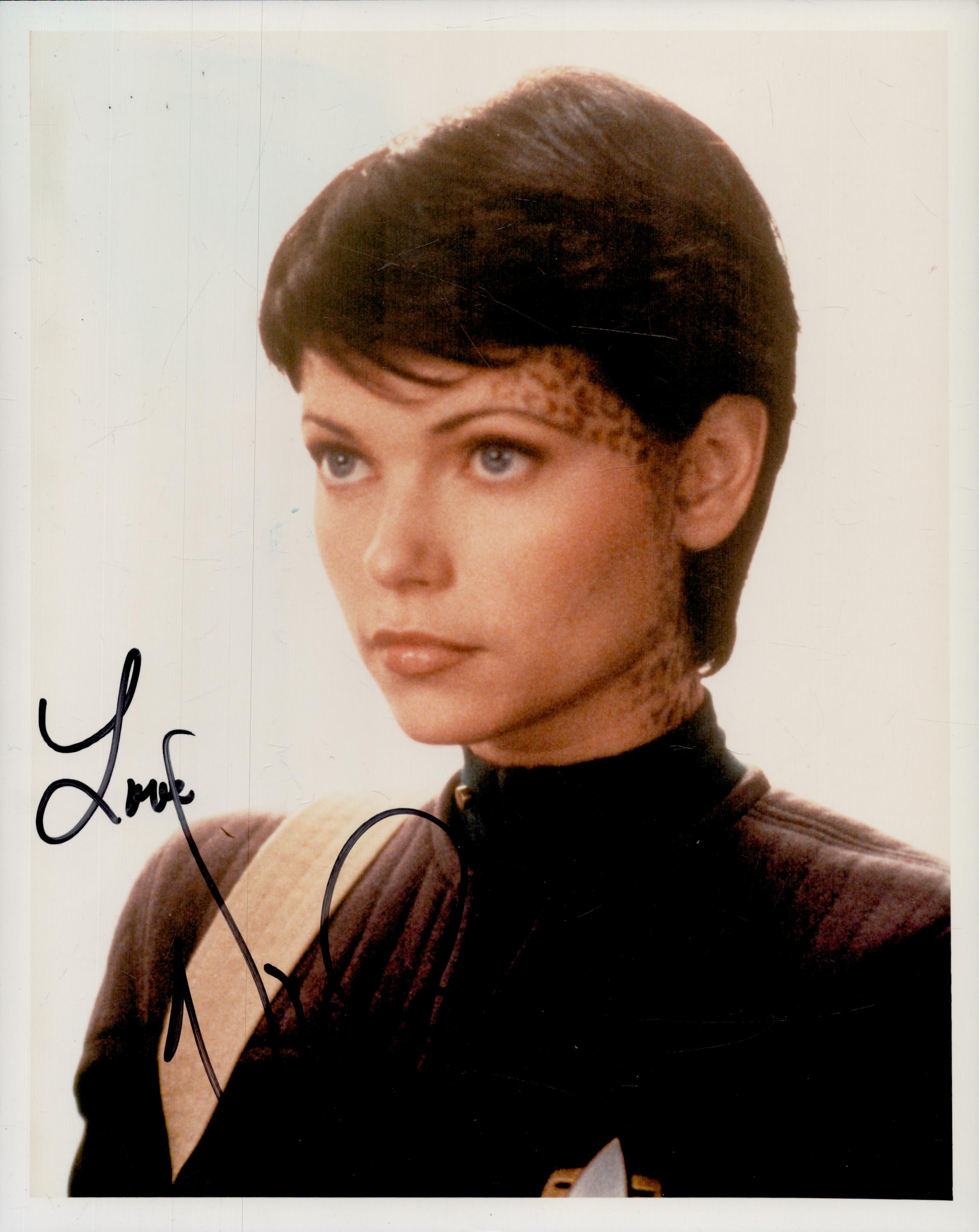 Nicole De Boer signed 12x8 inch Star Trek colour photo. Good Condition. All autographs come with a