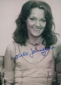 Louise Jameson signed 7x5 inch black and white photo. Good Condition. All autographs come with a