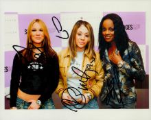 "Sugababes multi signed 10x8 inch colour photo includes Siobhan Donaghy, Mutya Buena and Keisha