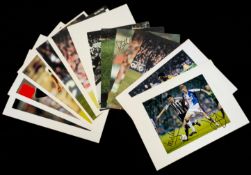 Newcastle United collection 13 assorted signed colour photos includes Shay Given, Dyer, Viano,