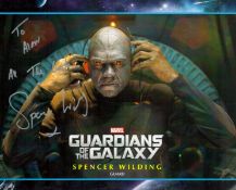 Spencer Wilding signed Guardians of the Galaxy 10x8 inch colour promo photo dedicated. Good