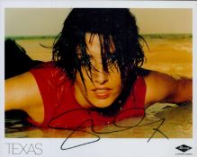 Sharleen Spiteri signed 10x8 inch Texas colour promo photo. Good Condition. All autographs come with