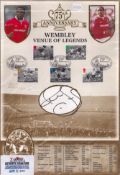 Paul Ince signed 75th Anniversary Wembley Venue of Legends 13x9 inch stamp signature piece treble pm