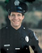 Steve Guttenberg signed 10x8 inch Police Academy colour photo. Good Condition. All autographs come