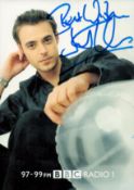 Jamie Theakston signed 6x4 inch Radio 1 colour promo photo. Good Condition. All autographs come with