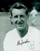 Tony Marchi signed 10x8 inch Tottenham Hotspur black and white vintage photo. Good Condition. All