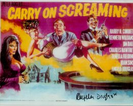 Anglea Douglas signed 10x8 inch Carry On Screaming colour promo photo. Good Condition. All