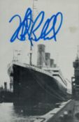 Titanic Robert Ballard signed 6x4 inch vintage black and white post card photo. Good Condition.