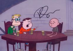 Ricky Gervais signed 7x5 inch illustration colour photo. Good Condition. All autographs come with