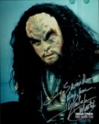 "J. G. Hertzler signed 10x8 inch Star Trek Deep Space Nine colour photo. Good Condition. All