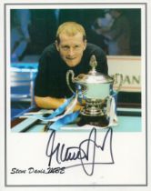 Steve Davis signed 8x6 inch colour promo photo. Good Condition. All autographs come with a