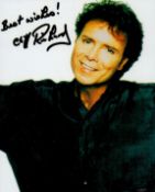 Cliff Richard signed 5x4 inch colour photo. Good Condition. All autographs come with a Certificate
