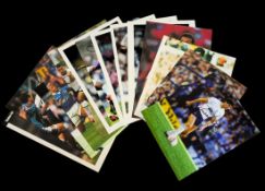 Tottenham Hotspur collection 14 assorted signed photos great names include Walker, Miller, Galvin,