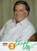 Terry Wogan signed 6x4 inch Radio 2 colour promo photo. Good Condition. All autographs come with a