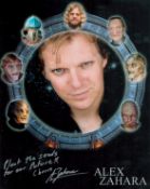 Alex Zahara signed 10x8 inch Stargate colour photo. Good Condition. All autographs come with a